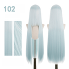 【More Volume】24 Colors Blue 100cm 32cm Basic Cosplay Wigs - lemailwigs