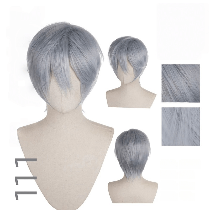 【More Volume】24 Colors Blue 100cm 32cm Basic Cosplay Wigs - lemailwigs