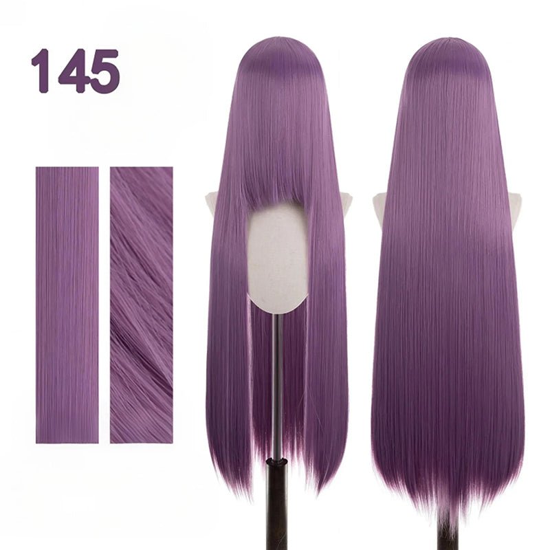 【More Volume】24 Colors Claret Rose Red 100cm 32cm Basic Cosplay Wigs & Wefts - lemailwigs