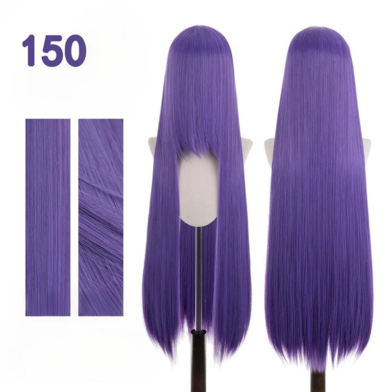 【More Volume】24 Colors Claret Rose Red 100cm 32cm Basic Cosplay Wigs & Wefts - lemailwigs