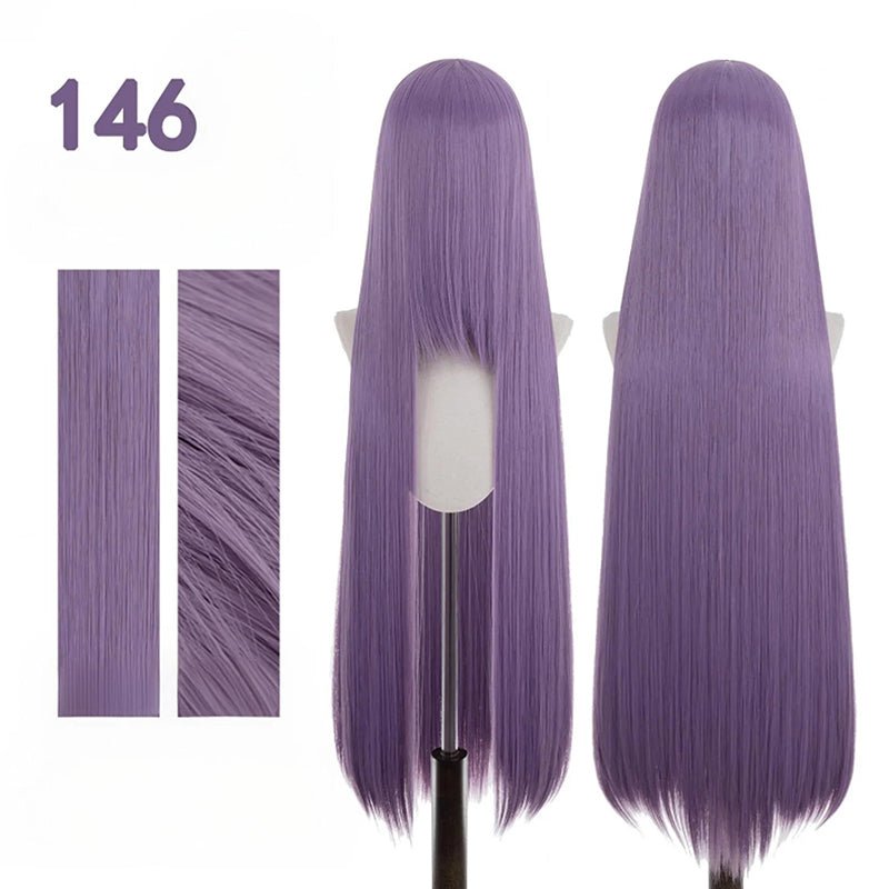 【More Volume】24 Colors Claret Rose Red 100cm 32cm Basic Cosplay Wigs & Wefts - lemailwigs