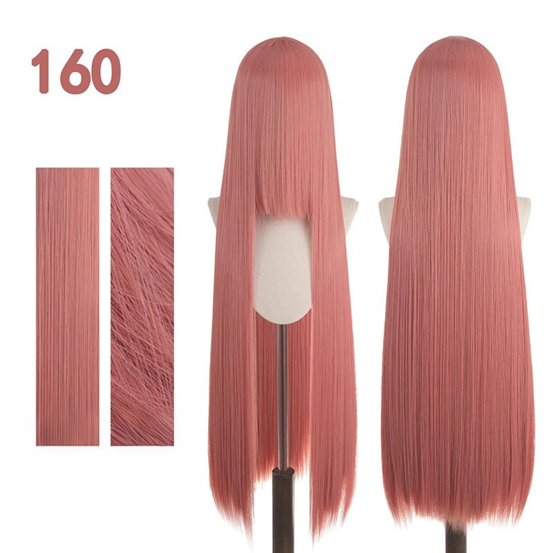 【More Volume】24 Colors Claret Rose Red 100cm 32cm Basic Cosplay Wigs & Wefts - lemailwigs