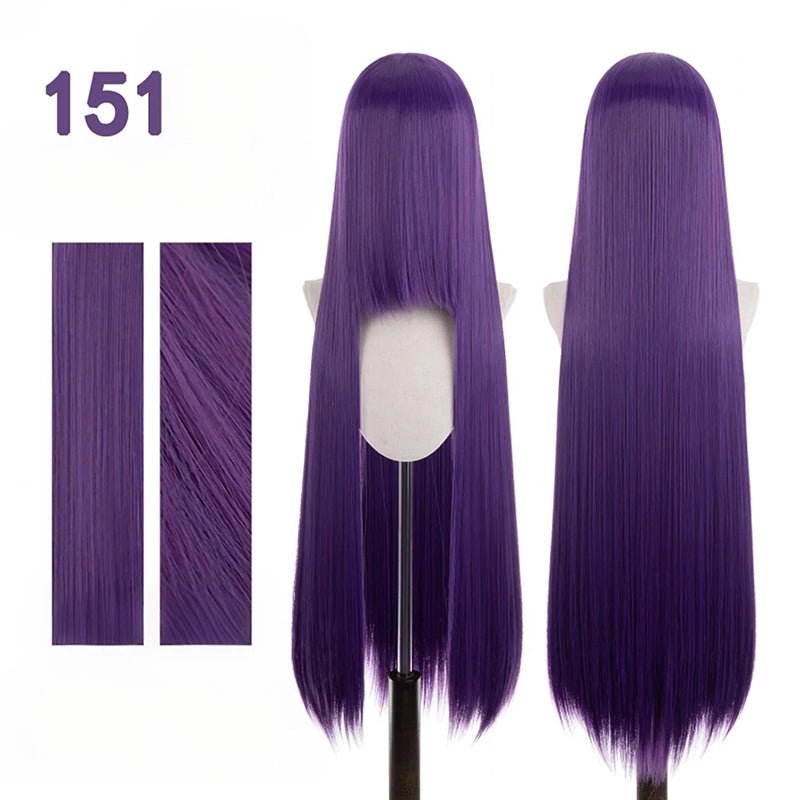 【More Volume】24 Colors Claret Rose Red 100cm 32cm Basic Cosplay Wigs & Wefts - lemailwigs