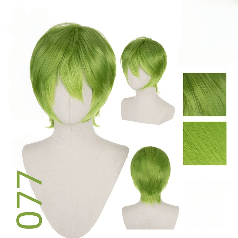 【More Volume】24 Colors Green 100cm 32cm Basic Cosplay Wigs - lemailwigs