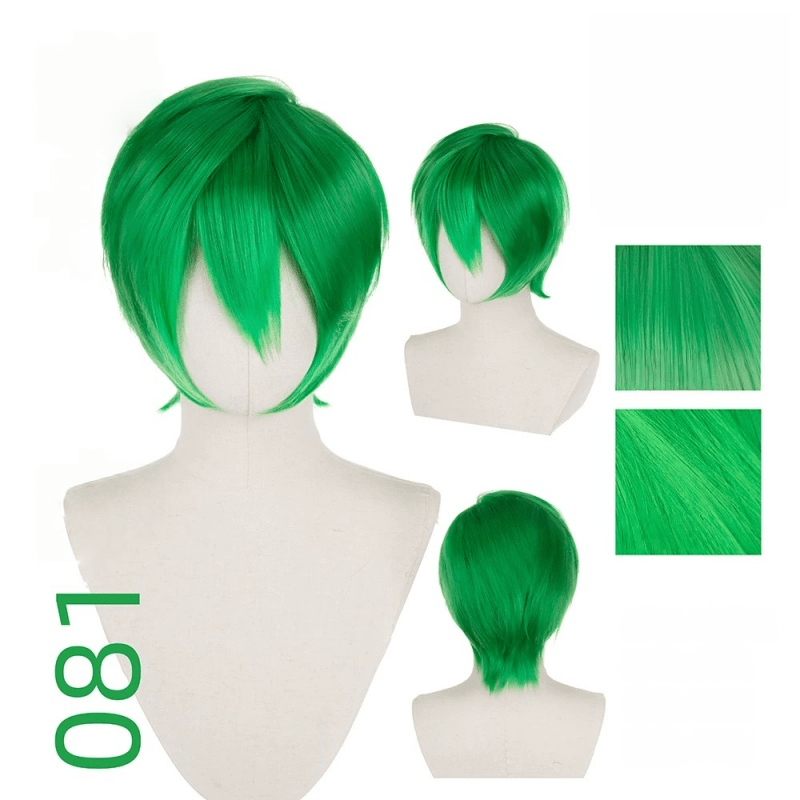 【More Volume】24 Colors Green 100cm 32cm Basic Cosplay Wigs - lemailwigs