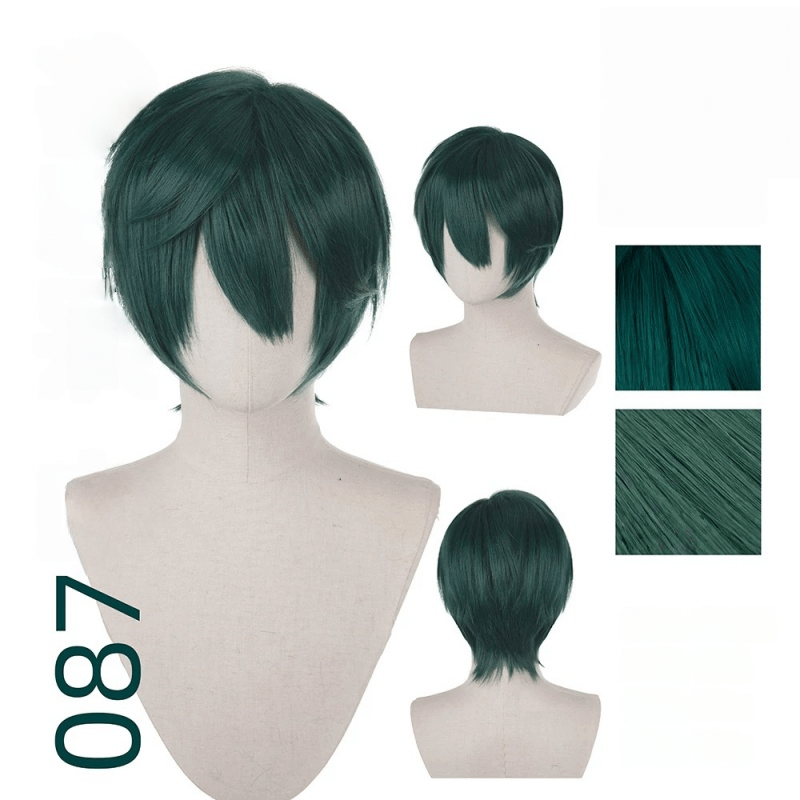 【More Volume】24 Colors Green 100cm 32cm Basic Cosplay Wigs - lemailwigs