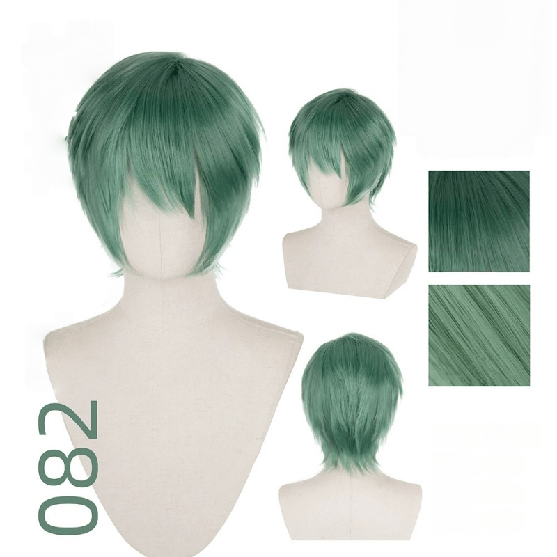 【More Volume】24 Colors Green 100cm 32cm Basic Cosplay Wigs - lemailwigs