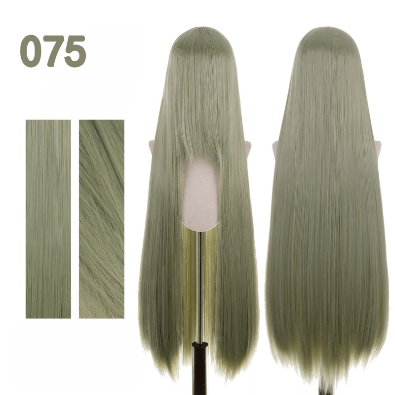 【More Volume】24 Colors Green 100cm 32cm Basic Cosplay Wigs - lemailwigs