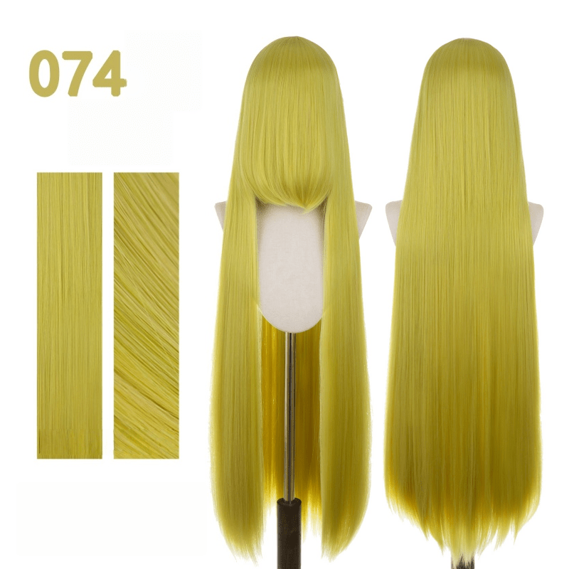 【More Volume】24 Colors Green 100cm 32cm Basic Cosplay Wigs - lemailwigs