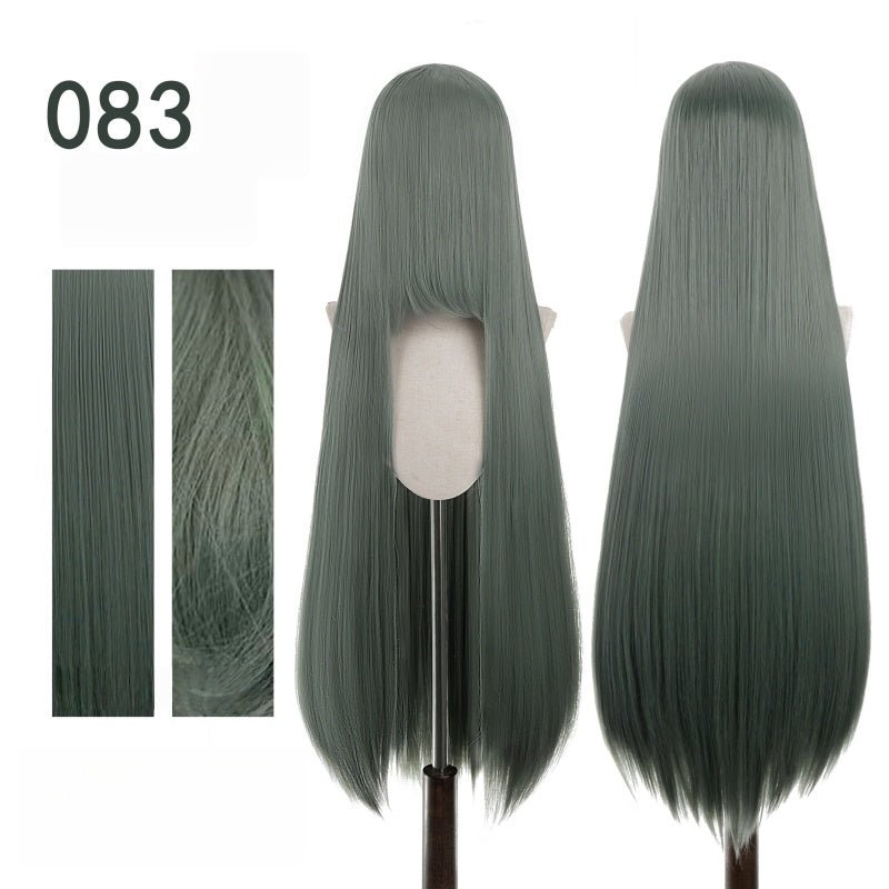 【More Volume】24 Colors Green 100cm 32cm Basic Cosplay Wigs - lemailwigs