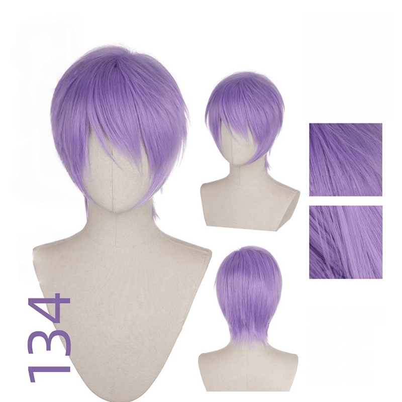 【More Volume】24 Colors Purple 100cm 32cm Basic Cosplay Wigs - lemailwigs