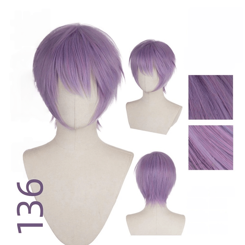 【More Volume】24 Colors Purple 100cm 32cm Basic Cosplay Wigs - lemailwigs