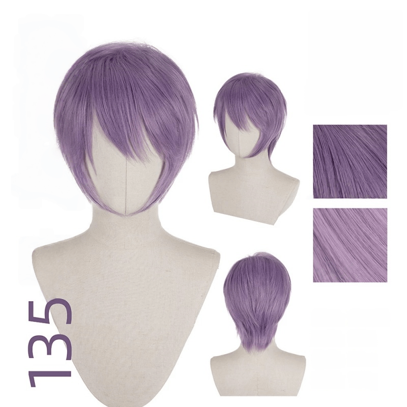 【More Volume】24 Colors Purple 100cm 32cm Basic Cosplay Wigs - lemailwigs