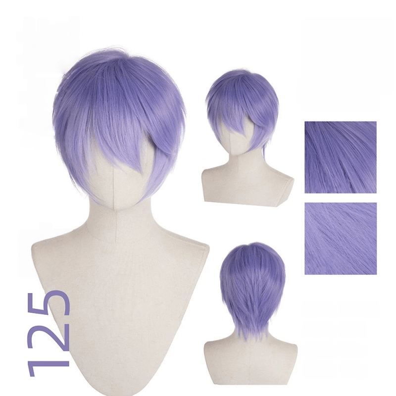【More Volume】24 Colors Purple 100cm 32cm Basic Cosplay Wigs - lemailwigs