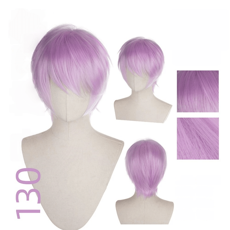 【More Volume】24 Colors Purple 100cm 32cm Basic Cosplay Wigs - lemailwigs