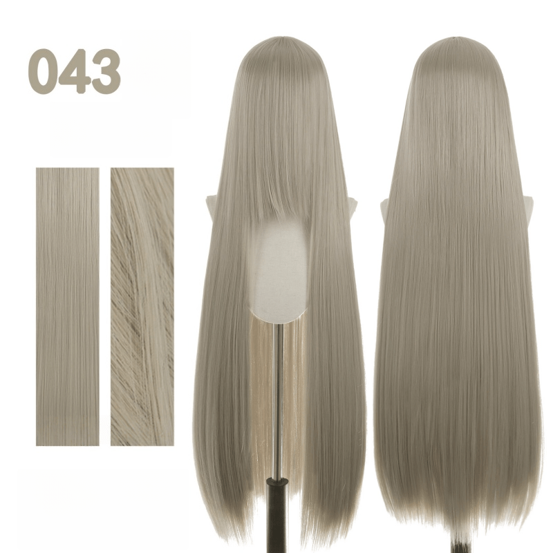 【More Volume】24 Colors Red Brown 100cm 32cm Basic Cosplay Wigs - lemailwigs