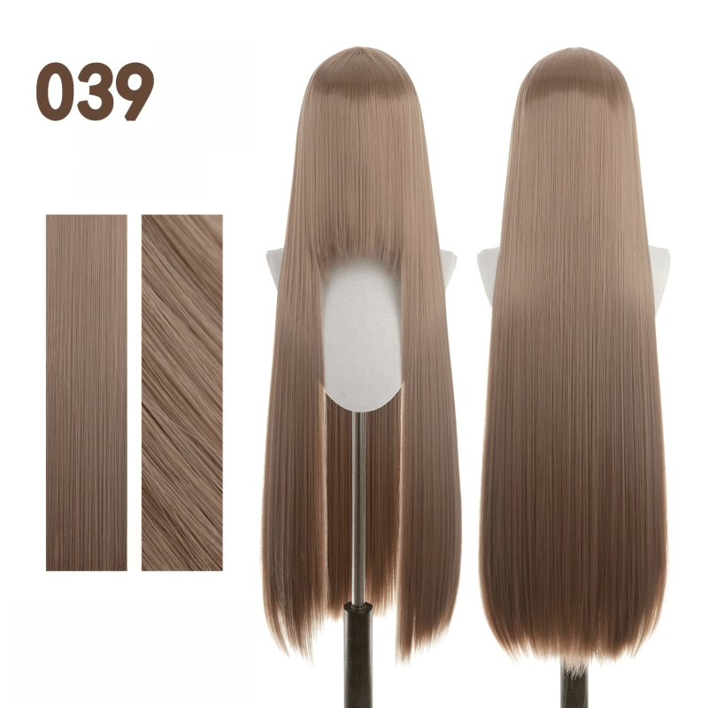 【More Volume】24 Colors Red Brown 100cm 32cm Basic Cosplay Wigs - lemailwigs