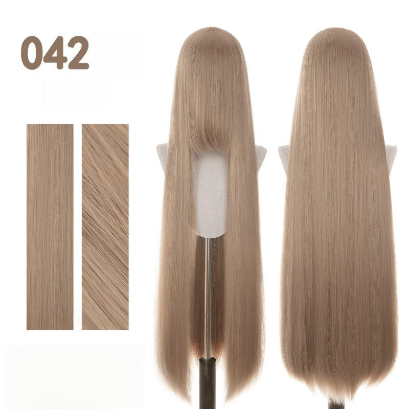 【More Volume】24 Colors Red Brown 100cm 32cm Basic Cosplay Wigs - lemailwigs