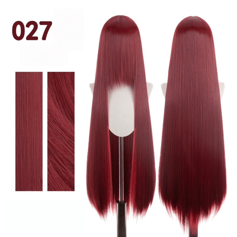 【More Volume】24 Colors Red Brown 100cm 32cm Basic Cosplay Wigs - lemailwigs