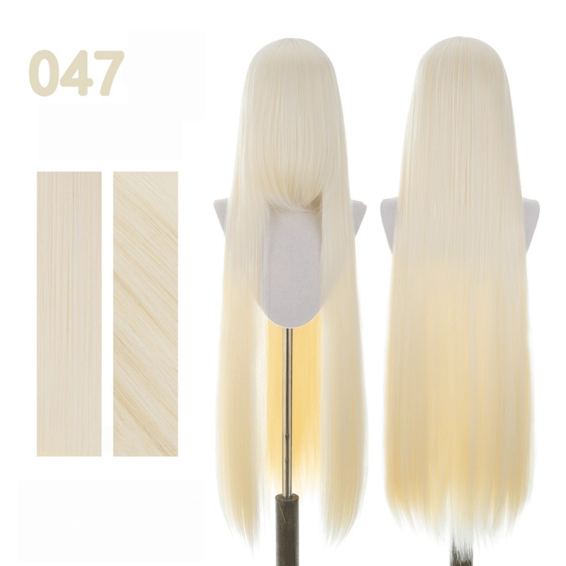 【More Volume】24 Colors Red Brown 100cm 32cm Basic Cosplay Wigs - lemailwigs