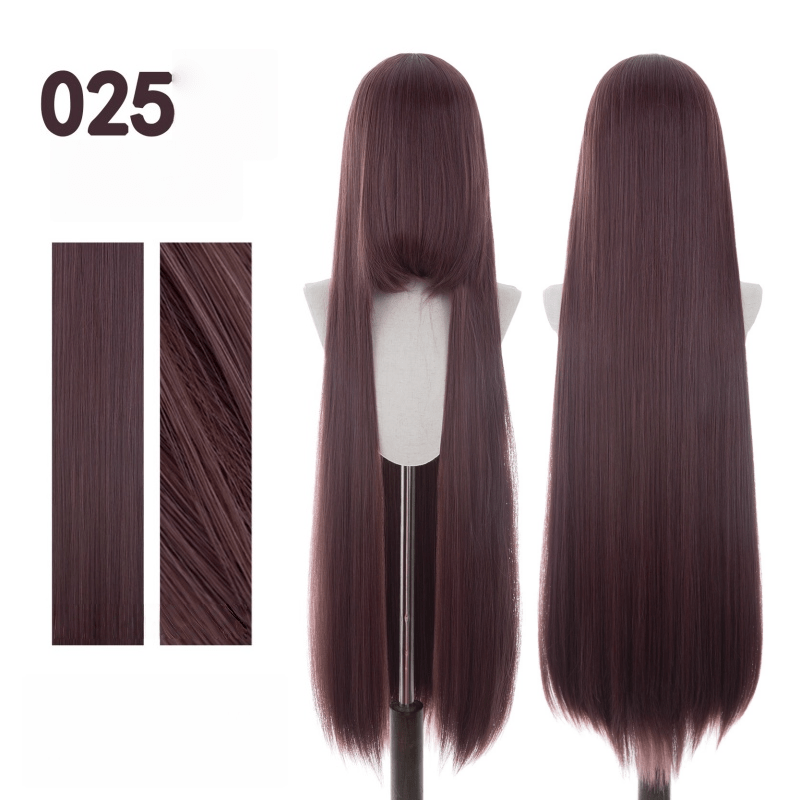 【More Volume】24 Colors Red Brown 100cm 32cm Basic Cosplay Wigs - lemailwigs