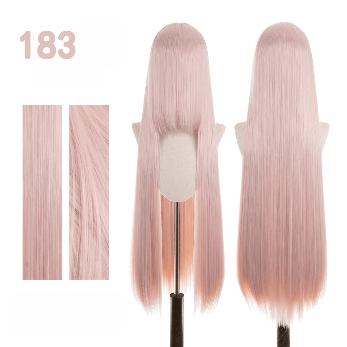 【More Volume】24 Colors Sakura Pink Purple 100cm 32cm Basic Cosplay Wigs - lemailwigs