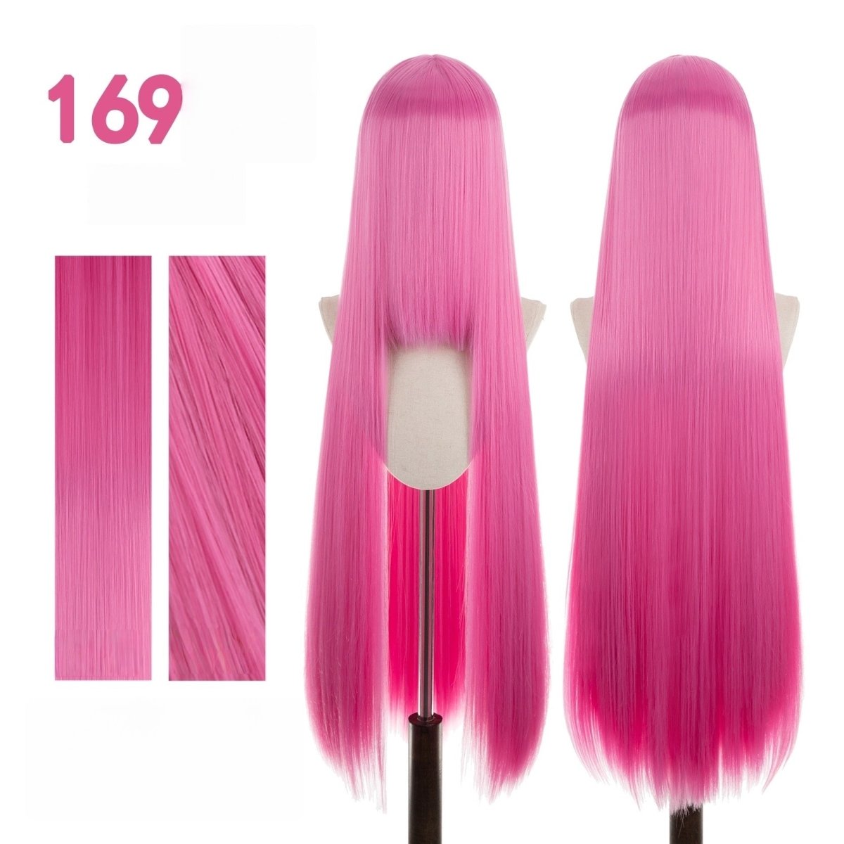 【More Volume】24 Colors Sakura Pink Purple 100cm 32cm Basic Cosplay Wigs - lemailwigs