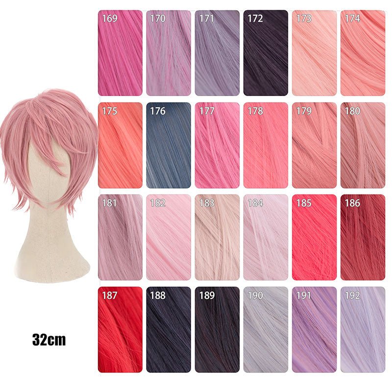 【More Volume】24 Colors Sakura Pink Purple 100cm 32cm Basic Cosplay Wigs - lemailwigs