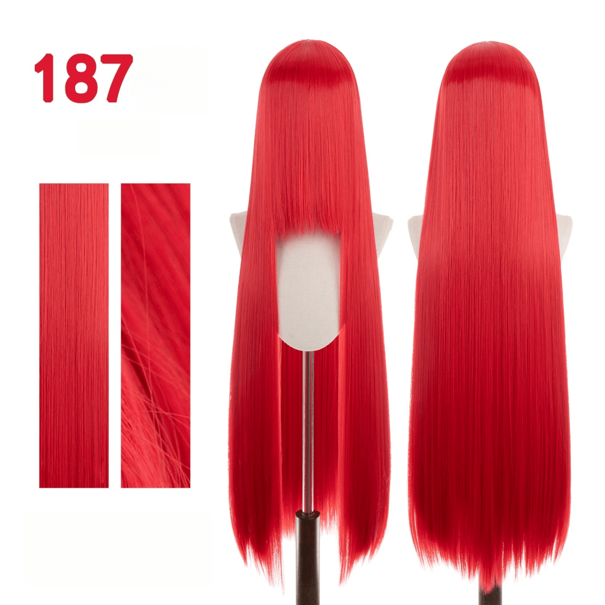 【More Volume】24 Colors Sakura Pink Purple 100cm 32cm Basic Cosplay Wigs - lemailwigs