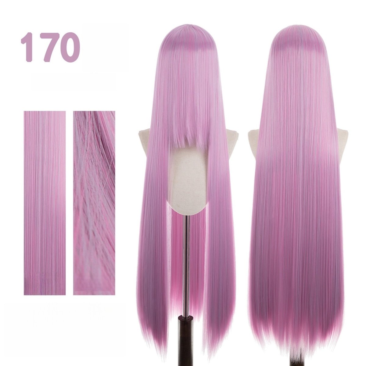 【More Volume】24 Colors Sakura Pink Purple 100cm 32cm Basic Cosplay Wigs - lemailwigs