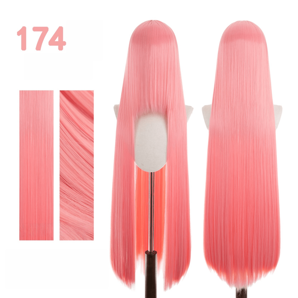【More Volume】24 Colors Sakura Pink Purple 100cm 32cm Basic Cosplay Wigs - lemailwigs