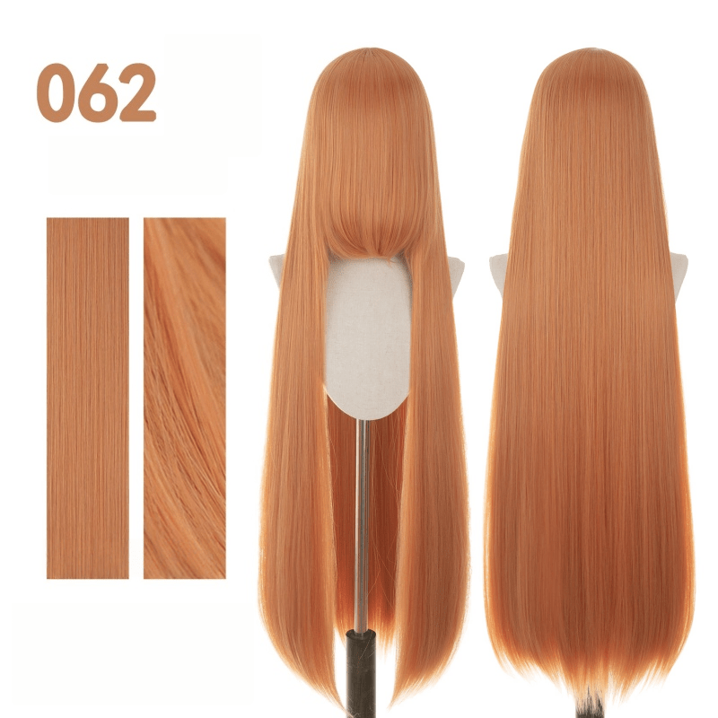 【More Volume】24 Colors Yellow Orange 100cm 32cm Basic Cosplay Wigs - lemailwigs