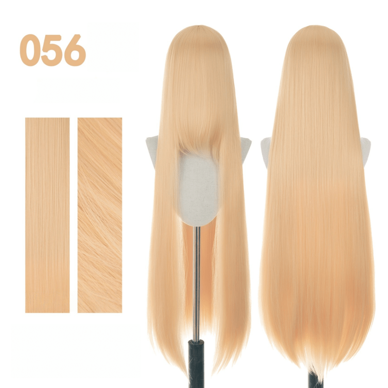【More Volume】24 Colors Yellow Orange 100cm 32cm Basic Cosplay Wigs - lemailwigs