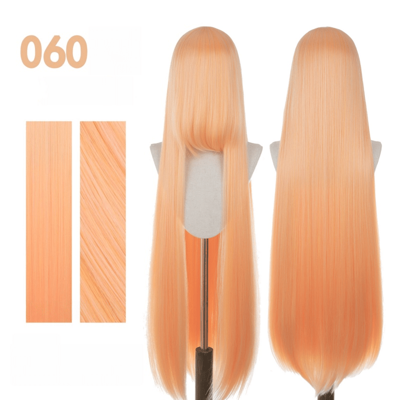 【More Volume】24 Colors Yellow Orange 100cm 32cm Basic Cosplay Wigs - lemailwigs