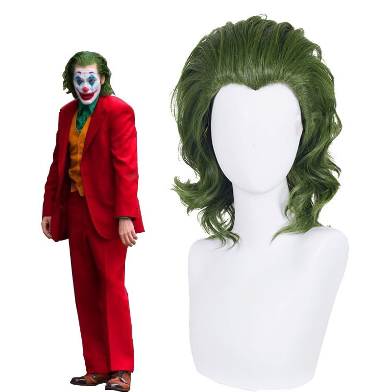 Movie Joker Green Curly Cosplay Wig - lemailwigs