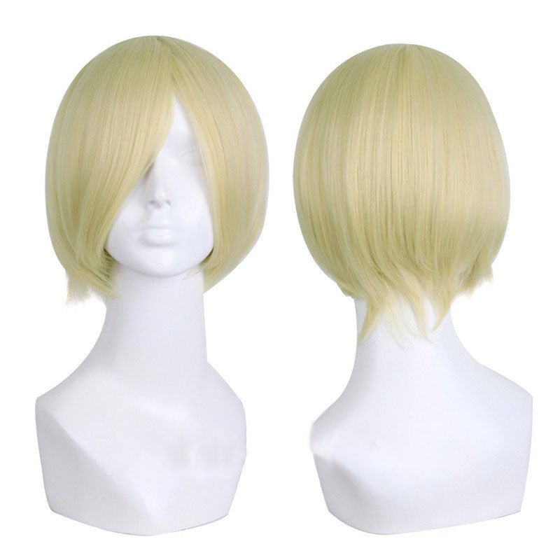 Multicolor Short Straight Anime Cosplay Wigs - E - lemailwigs