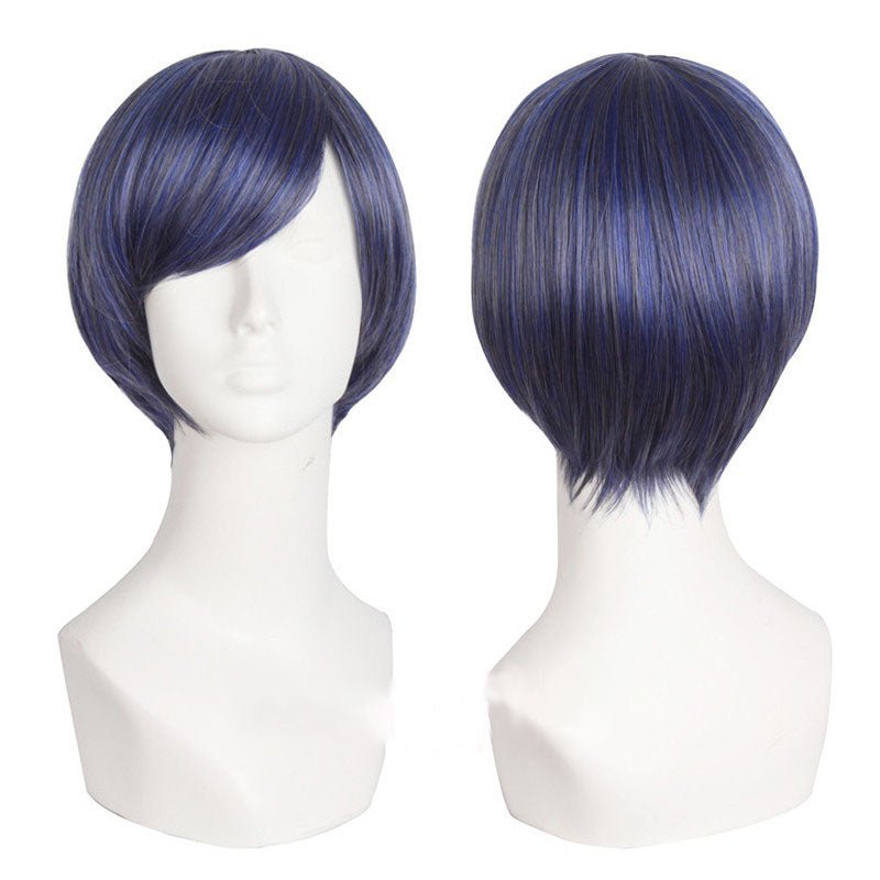 Multicolor Short Straight Anime Cosplay Wigs - F - lemailwigs