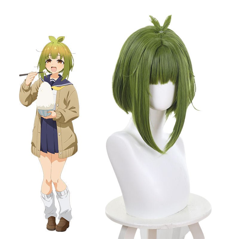 My Deer Friend Nokotan Meme Bashame Green Short Cosplay Wig - lemailwigs