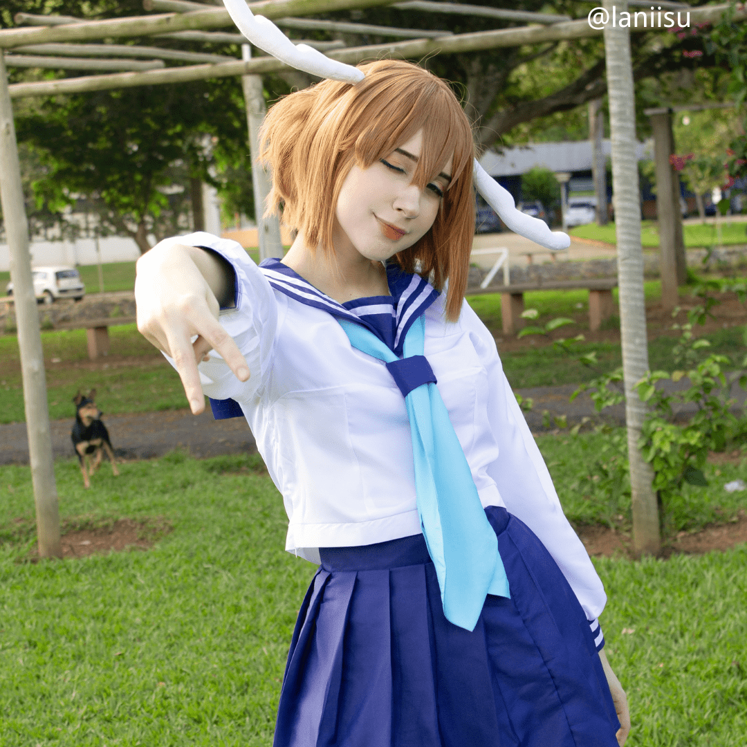My Deer Friend Nokotan Shikanoko Noko Nokotan Brown Short Cosplay Wig - lemailwigs