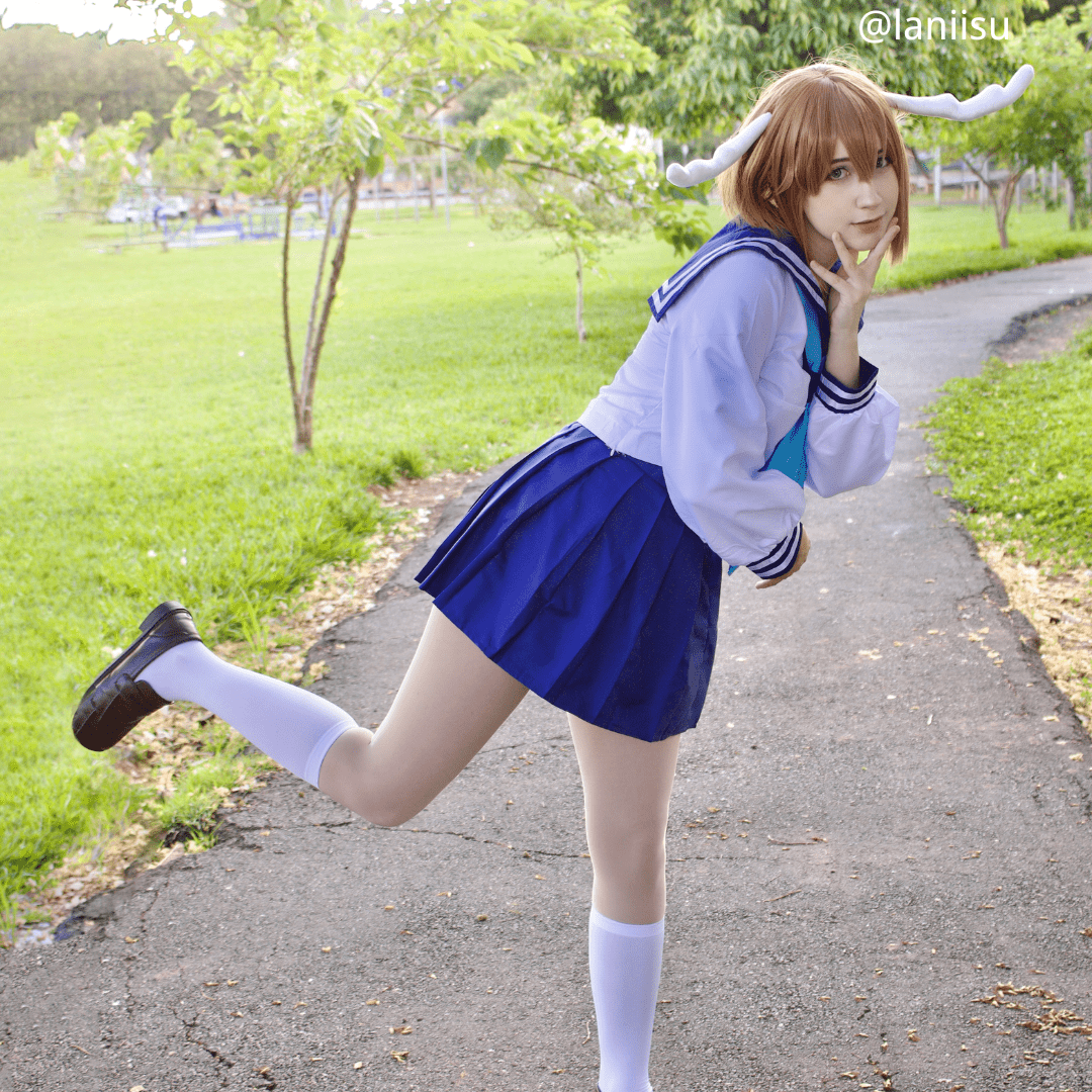 My Deer Friend Nokotan Shikanoko Noko Nokotan Brown Short Cosplay Wig - lemailwigs