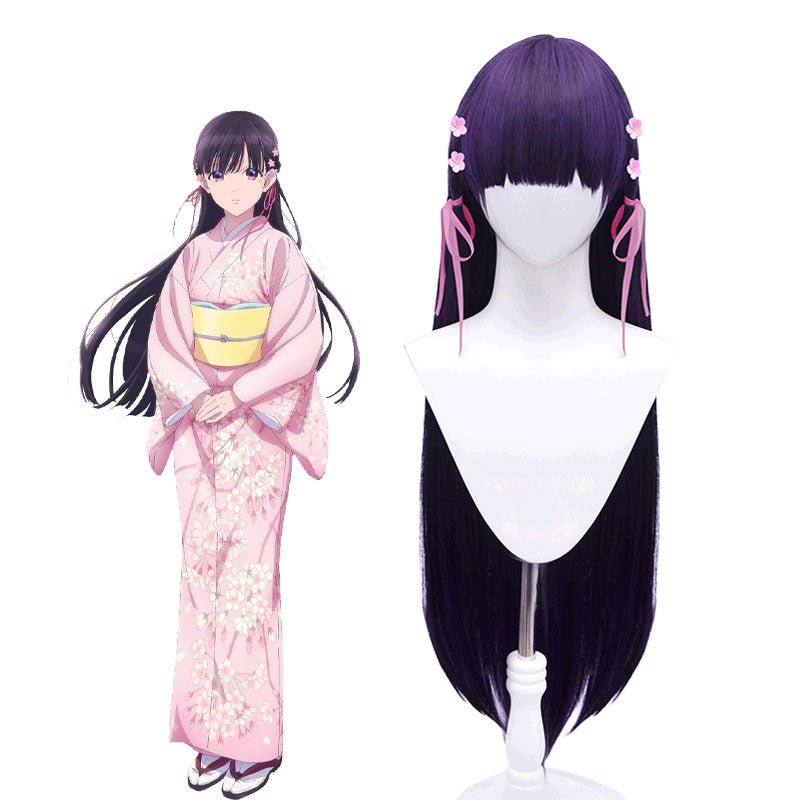 My Happy Marriage Saimori Miyo Dark Purple Cosplay Wig - lemailwigs
