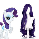 My Little Pony Rarity Purple Long Cosplay Wig - lemailwigs