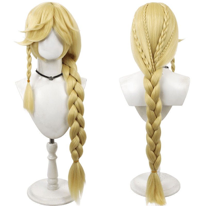 【NEW】My little pony Applejack Braid Yellow Cosplay Wigs - lemailwigs
