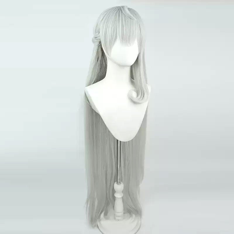 Nijisanji Vtuber Ethyria Reimu Endou Silver Cosplay Wig - lemailwigs