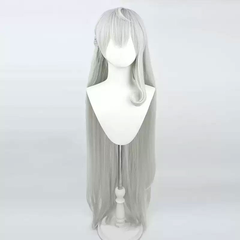 Nijisanji Vtuber Ethyria Reimu Endou Silver Cosplay Wig – lemailwigs