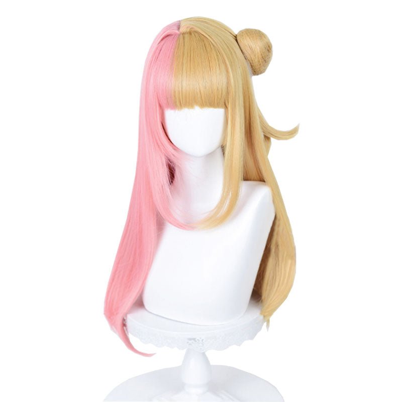 Nijisanji Vtuber Kotoka Torahime Blonde Mixed Pink Cosplay Wig - lemailwigs