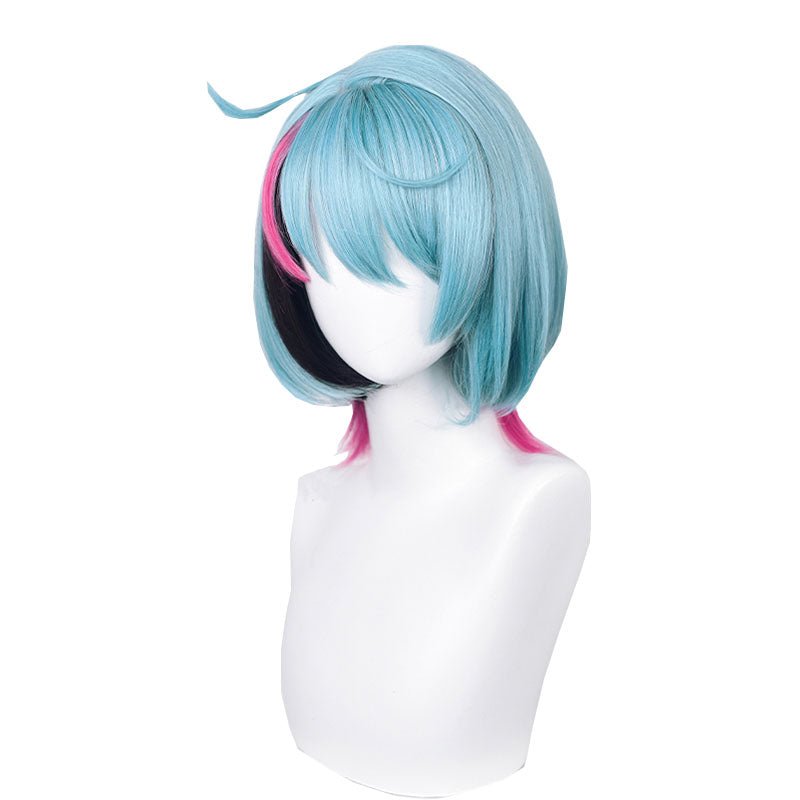 Nijisanji Vtuber Kyo Kaneko Blue Mixed Rose Red Cosplay Wigs - lemailwigs