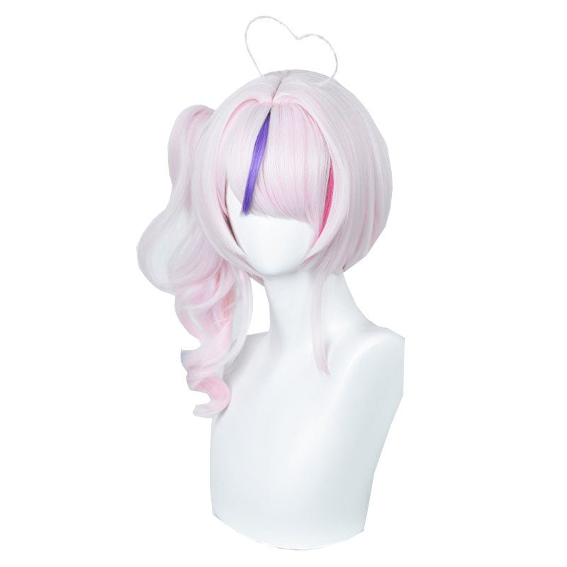 Nijisanji Vtuber Maria Marionette Pink Mixed Purple Cosplay Wigs - lemailwigs