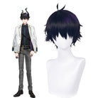 Nijisanji Vtuber Ren Zotto Black Mixed Purple Cosplay Wigs - lemailwigs