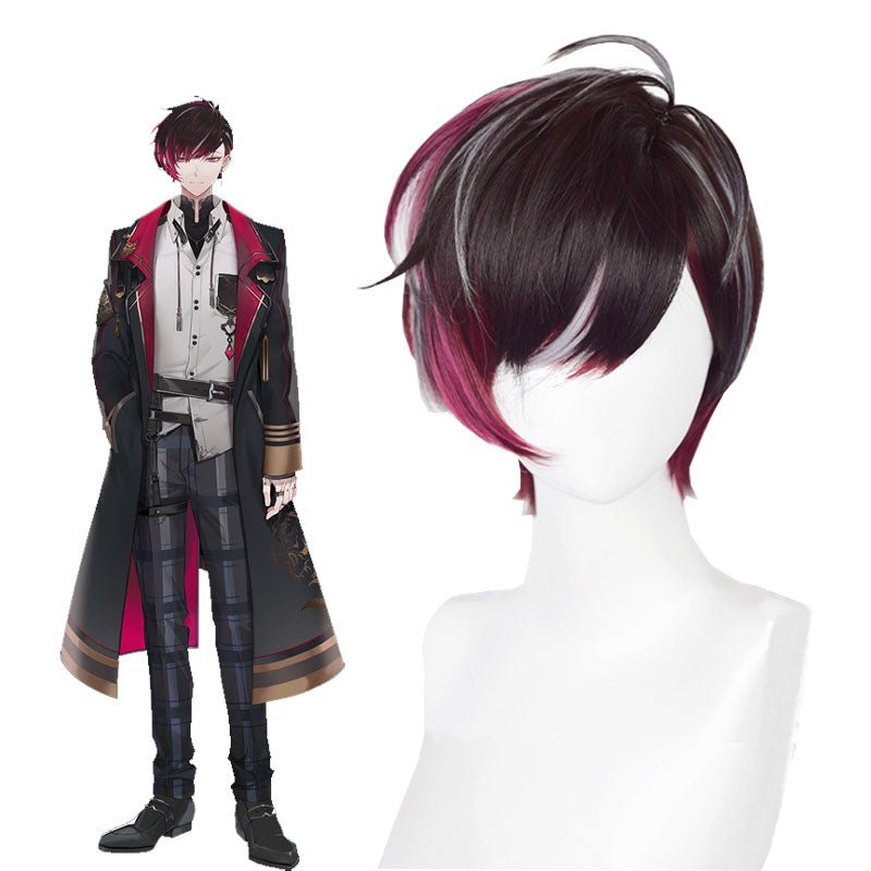 Nijisanji Vtuber Ver Vermillion Multi Color Cosplay Wig - lemailwigs